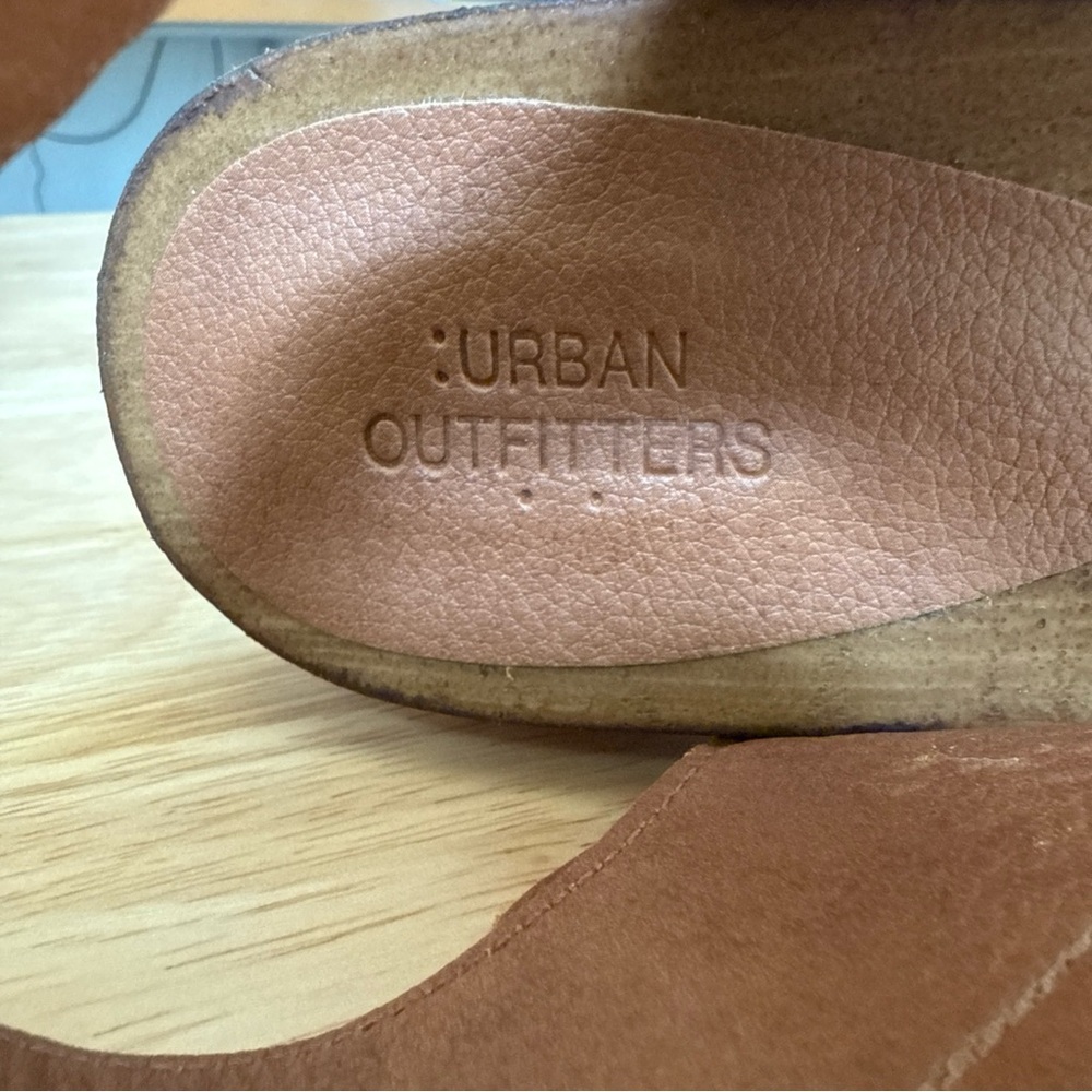 Urban Outfitters Alana Wood Leopard Print Women’s Sandals Size 7.5/8 (EU 38) - Picture 8 of 11